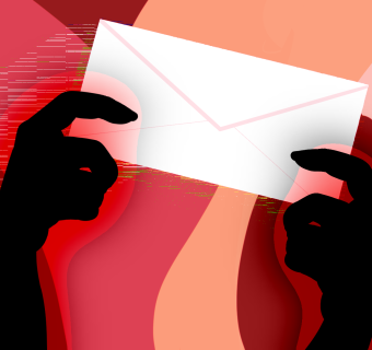 Image of hands holding a letter