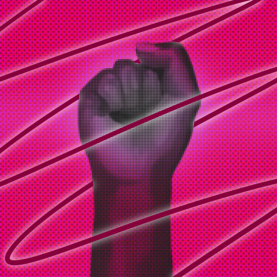 Image of a raised fist