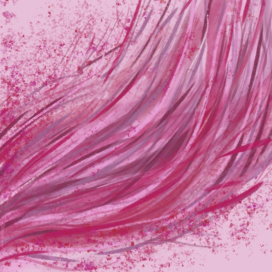 streaks of pink