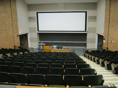 photo of a lecture hall at UVA